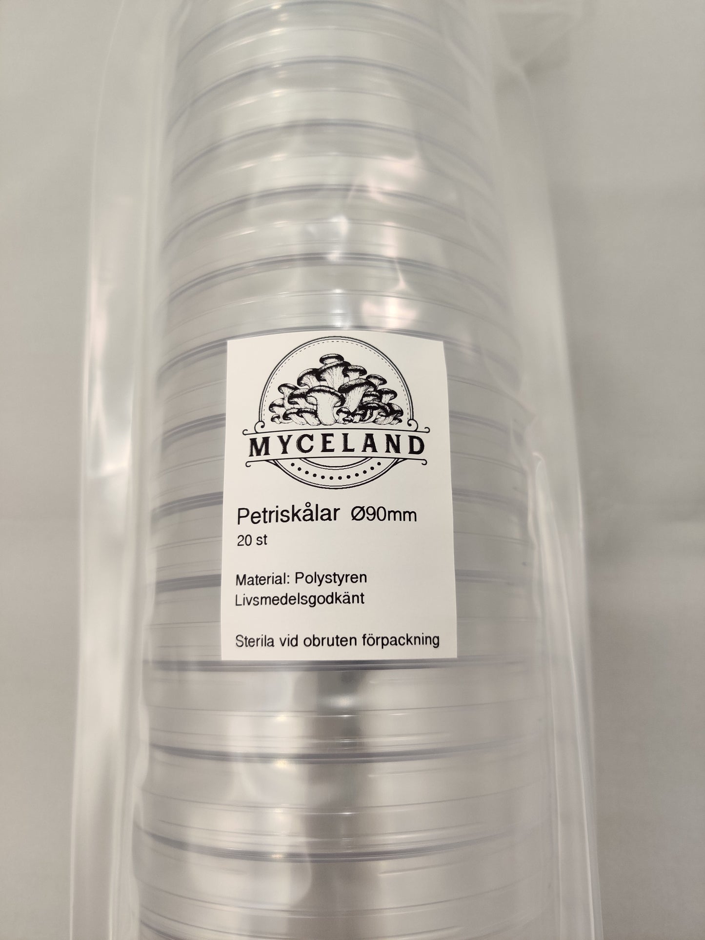 Petriskålar (20 pack) - Myceland - Svampodling & mykologi