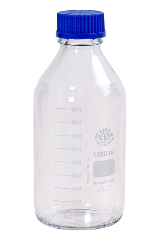 Glasflaska 1 liter - Myceland - Svampodling & mykologi